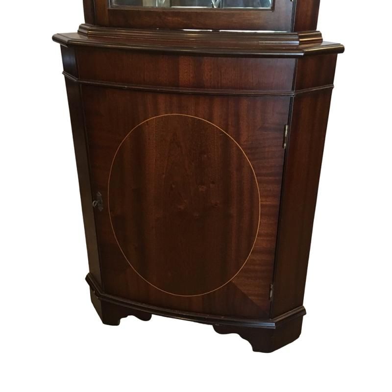 アンティーク 家具 コーナーキャビネット 1970's 英国製  047A イギリスアンティーク家具らしい魅力 コーナーキャビネット