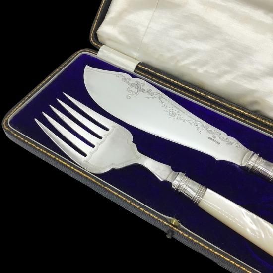 英国製アンティーク　フィッシュサーバー フィッシュサーバーセット - 鎌倉アンティークス／イギリスの