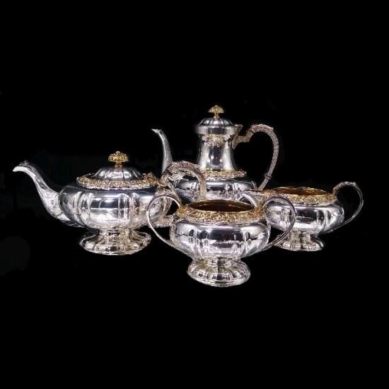 Cooper Bros】 ビクトリアン ティーセット 4点ティーポット