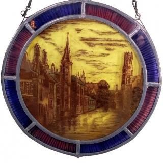 レアカラー イギリス アンティーク ステンドグラス 仕分ける