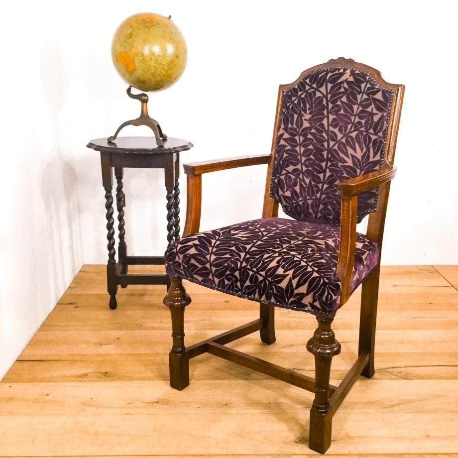 アームチェア（モリス張替済み）1890年 - 鎌倉アンティークス