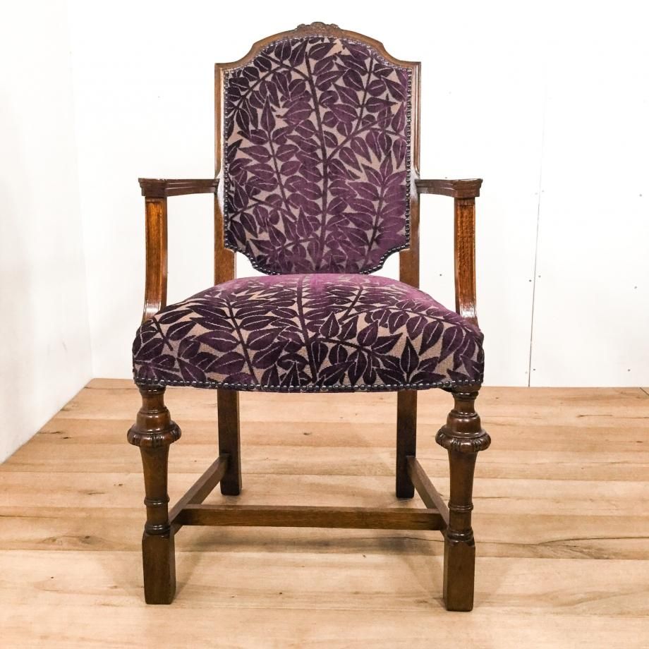アームチェア（モリス張替済み）1890年 - 鎌倉アンティークス