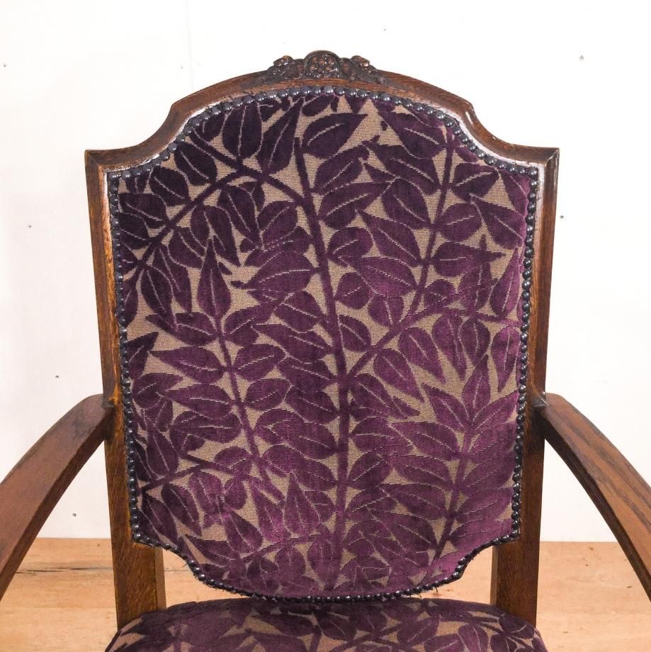 アームチェア（モリス張替済み）1890年 - 鎌倉アンティークス