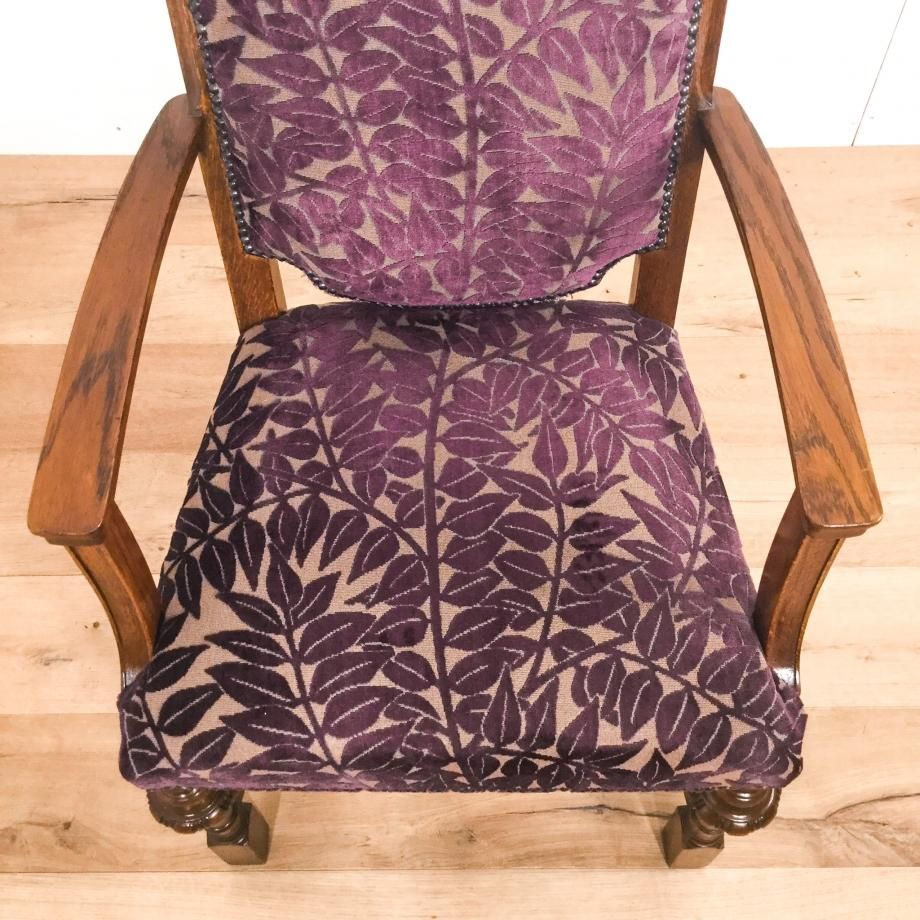 アームチェア（モリス張替済み）1890年 - 鎌倉アンティークス