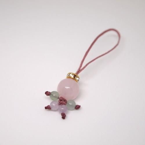 手作りキット】天然石ドールストラップ（良縁・ストレス緩和