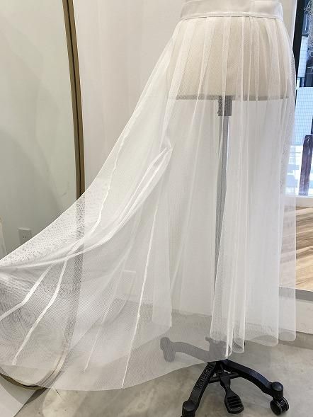 f's6 original Mesh skirt ホワイト