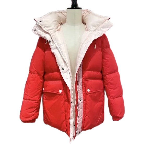 YVES SALOMON ARMY Down jacketPINK&RED