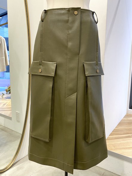 【30%OFF】REJINA PYO Eco leather skirt