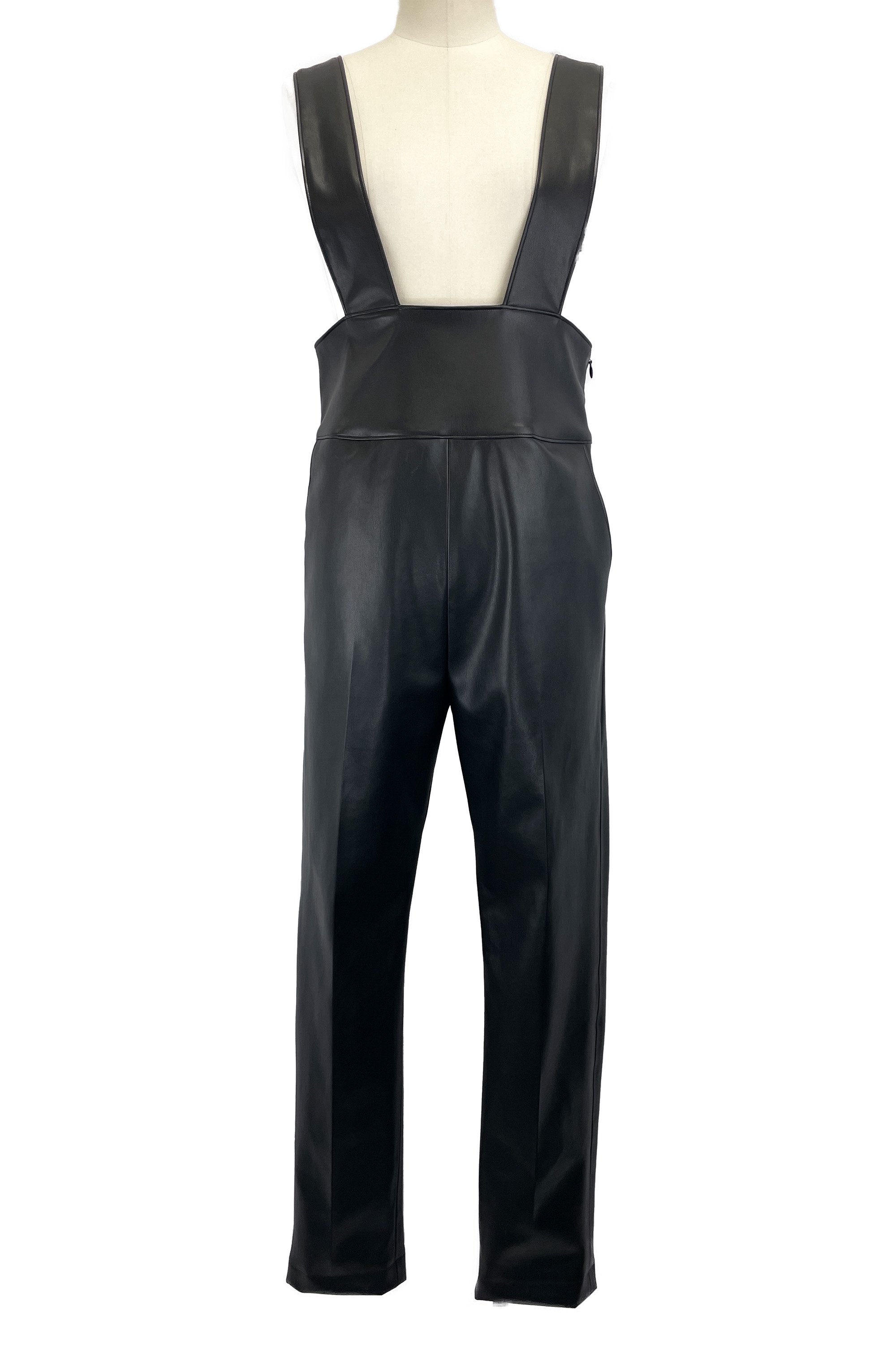 <img class='new_mark_img1' src='https://img.shop-pro.jp/img/new/icons6.gif' style='border:none;display:inline;margin:0px;padding:0px;width:auto;' />f's6 original Eco leather Jumpsuit