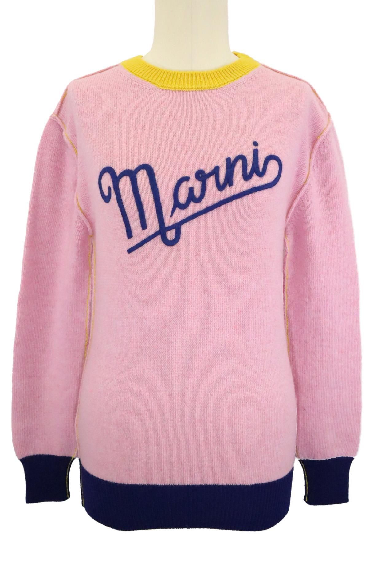 30%OFFMARNI Logo wool knit (Pink)