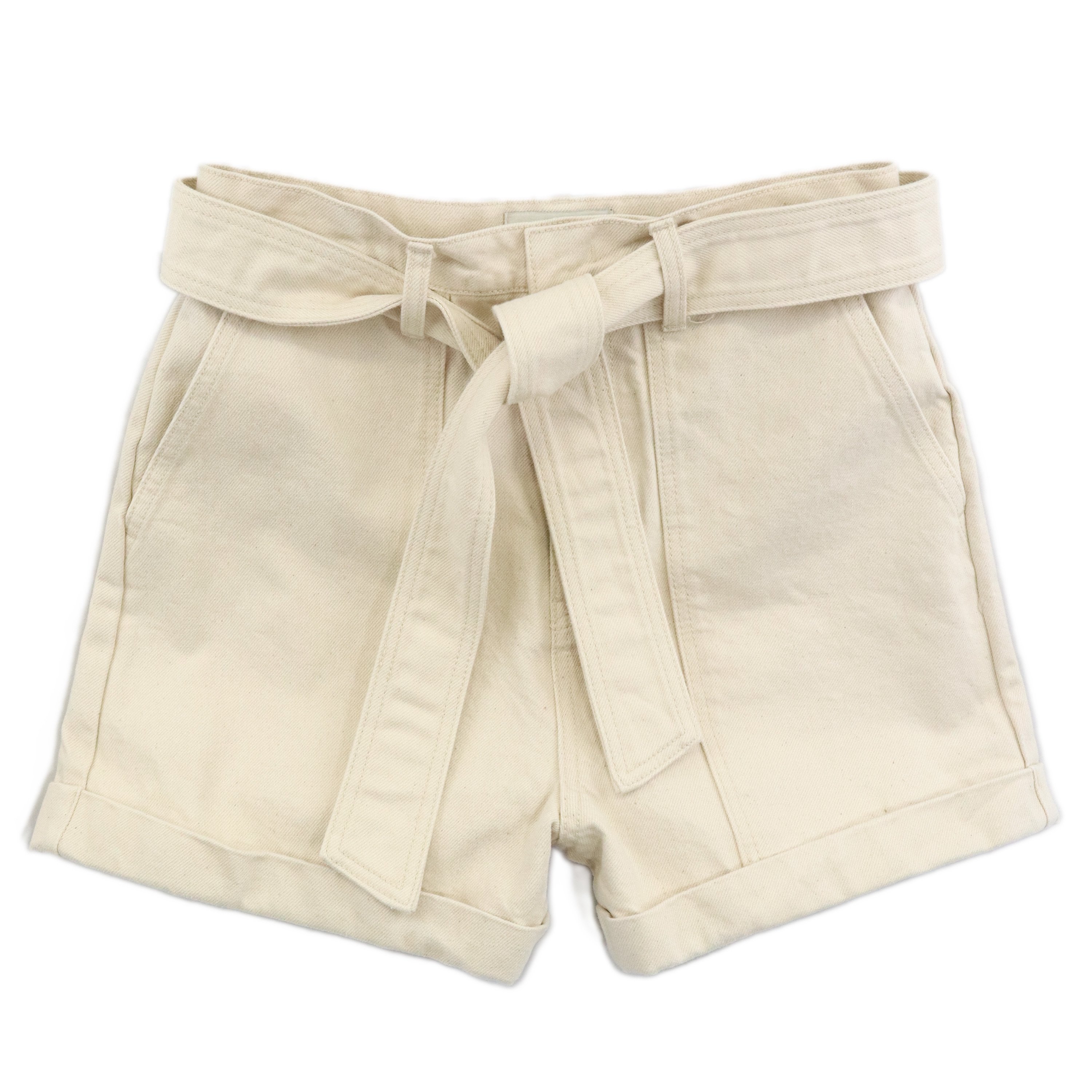 <img class='new_mark_img1' src='https://img.shop-pro.jp/img/new/icons6.gif' style='border:none;display:inline;margin:0px;padding:0px;width:auto;' />RECTO Heavy cotton high-waist shorts (ECRU)