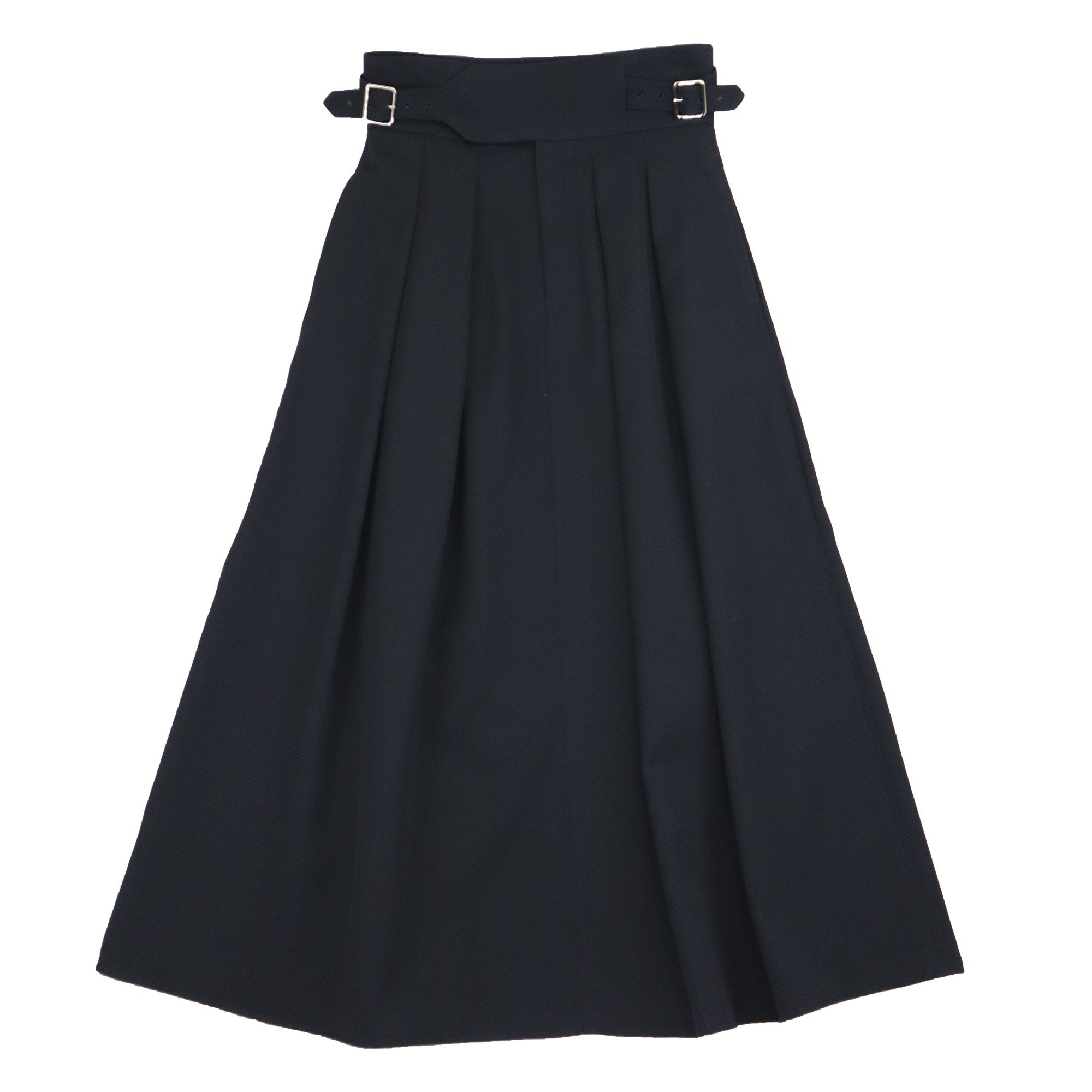 <img class='new_mark_img1' src='https://img.shop-pro.jp/img/new/icons6.gif' style='border:none;display:inline;margin:0px;padding:0px;width:auto;' />THE RERACS SKIRT【DARK NAVY】