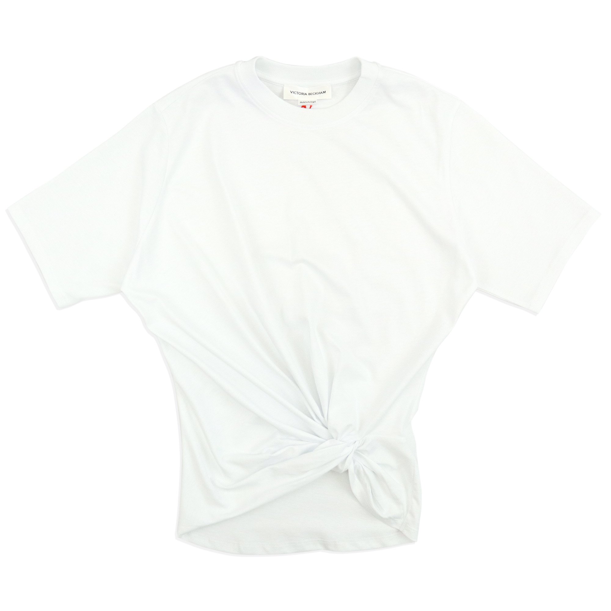 <img class='new_mark_img1' src='https://img.shop-pro.jp/img/new/icons47.gif' style='border:none;display:inline;margin:0px;padding:0px;width:auto;' />VICTORIA BECKHAM KNOT DETAIL TEEWHITE