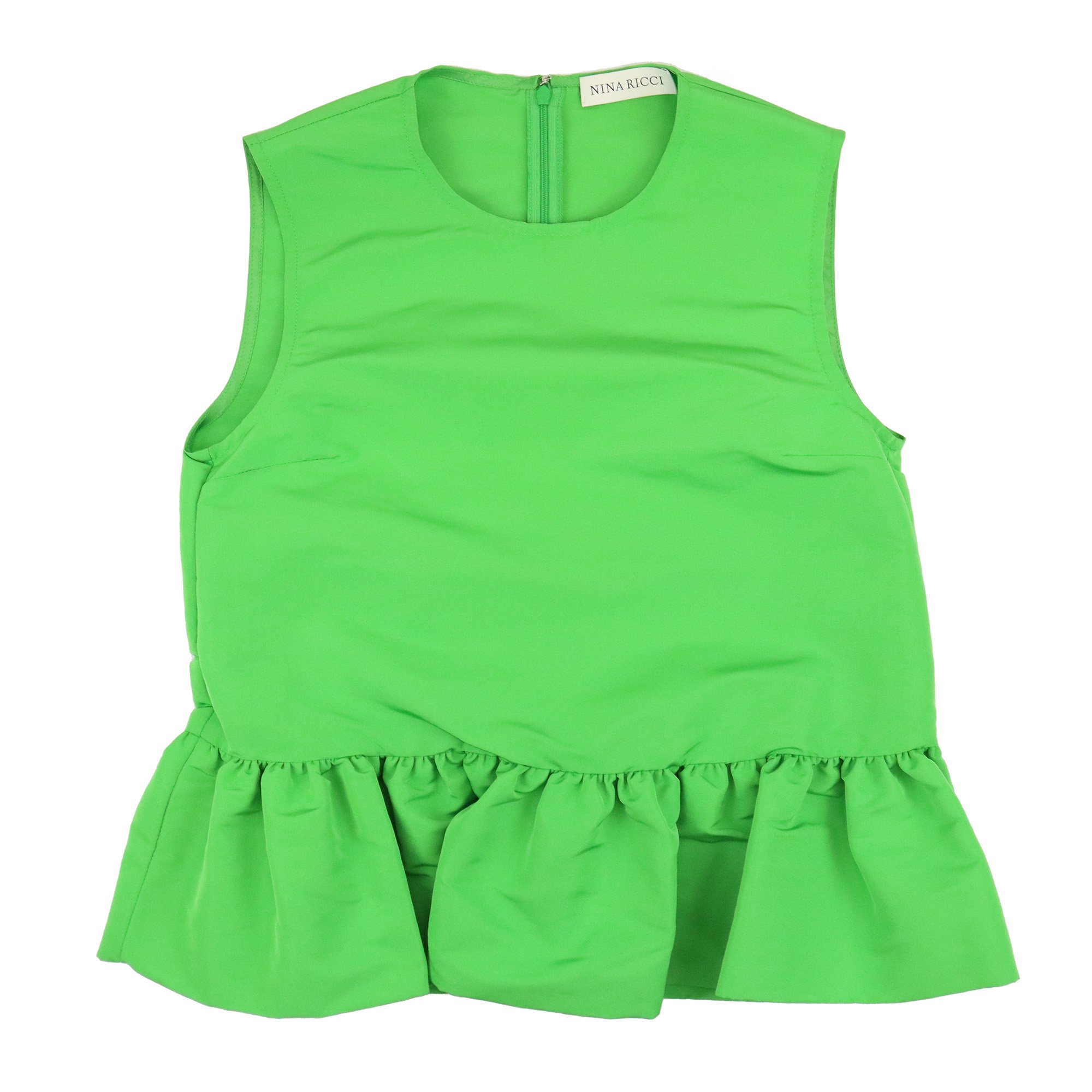 <img class='new_mark_img1' src='https://img.shop-pro.jp/img/new/icons7.gif' style='border:none;display:inline;margin:0px;padding:0px;width:auto;' />NINARICCI  POLYESTER BLOUSE【GREEN】