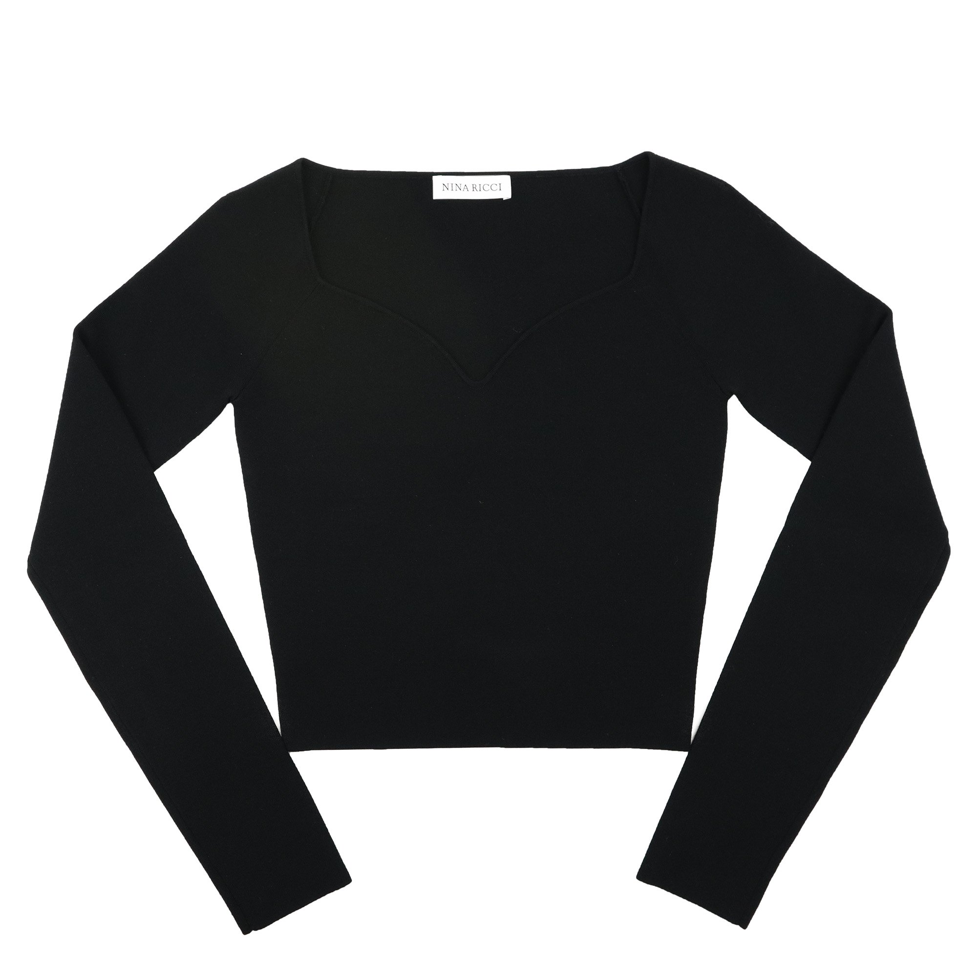 <img class='new_mark_img1' src='https://img.shop-pro.jp/img/new/icons47.gif' style='border:none;display:inline;margin:0px;padding:0px;width:auto;' />NINARICCI  V-NECK KNIT PULLOVER【BLACK】