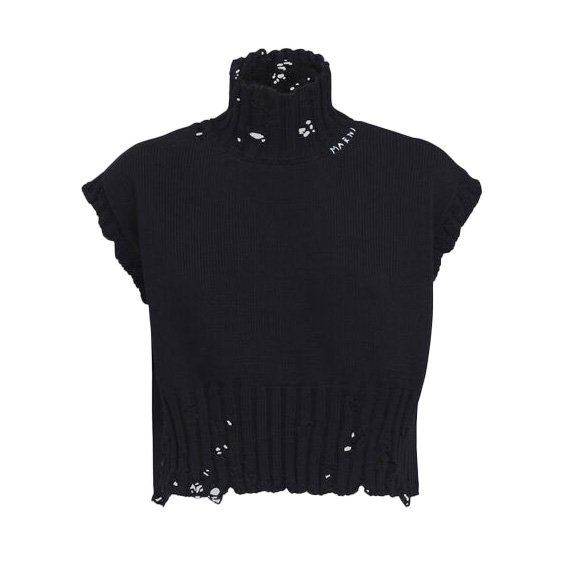 <img class='new_mark_img1' src='https://img.shop-pro.jp/img/new/icons47.gif' style='border:none;display:inline;margin:0px;padding:0px;width:auto;' />MARNI COTTON KNIT VESTNAVY