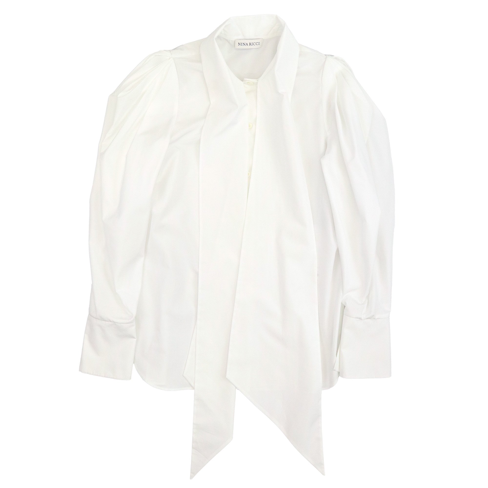 <img class='new_mark_img1' src='https://img.shop-pro.jp/img/new/icons7.gif' style='border:none;display:inline;margin:0px;padding:0px;width:auto;' />NINARICCI  L/S BLOUSE【WHITE】