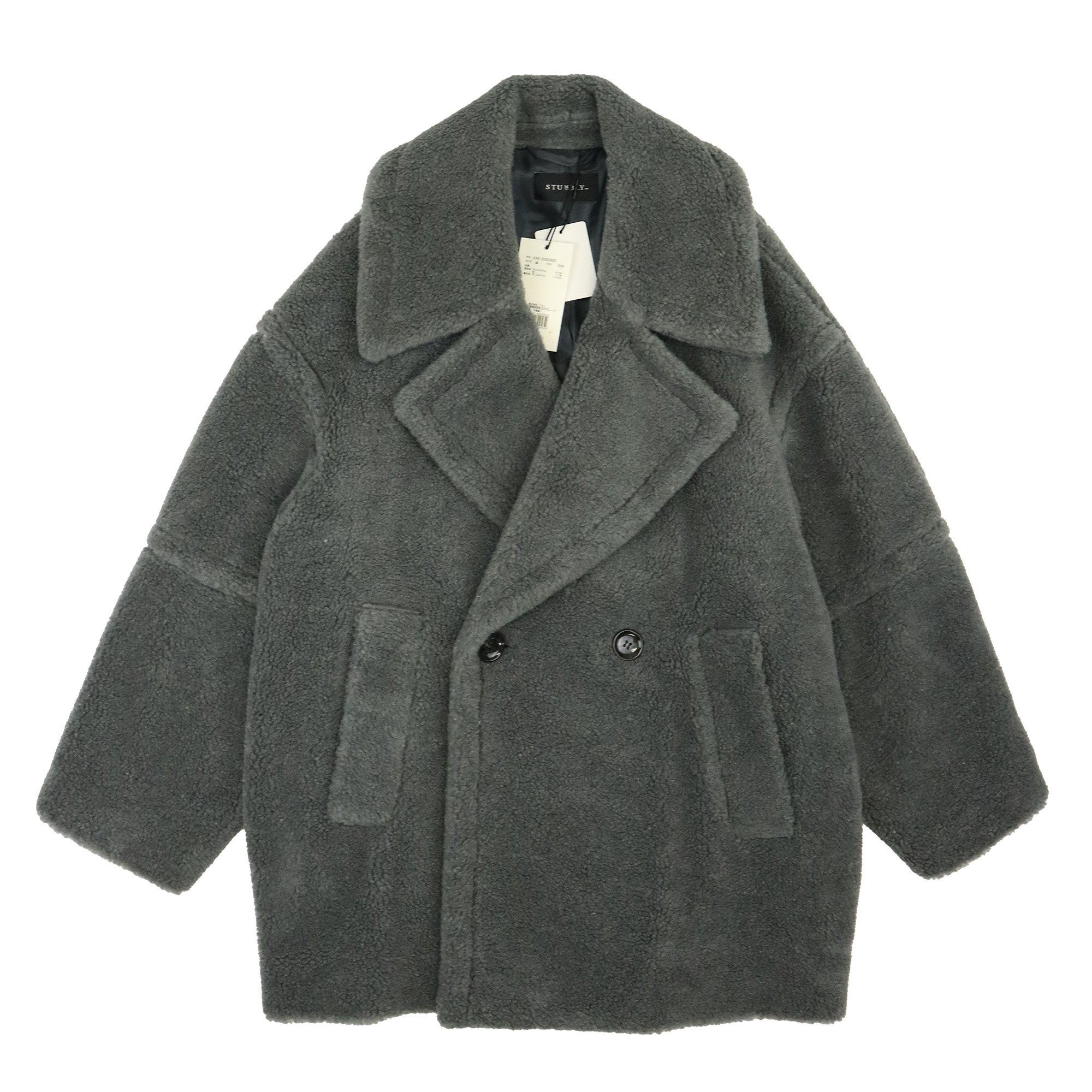 STUMBLY BOA FLEECE COAT【GRAY】 - fs6shop