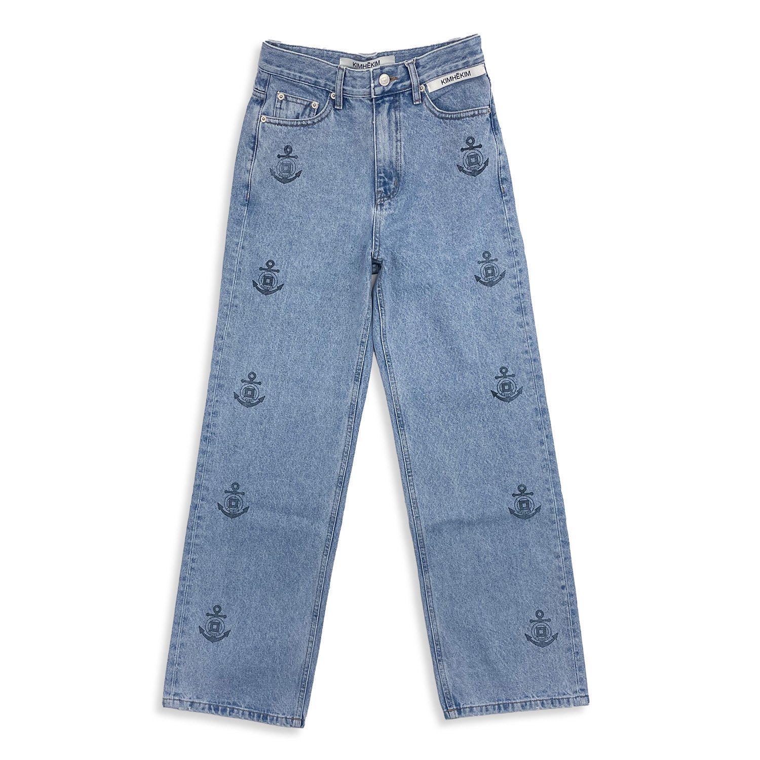<img class='new_mark_img1' src='https://img.shop-pro.jp/img/new/icons7.gif' style='border:none;display:inline;margin:0px;padding:0px;width:auto;' />KIMHEKIM ANCHOR STAMPED JEANS