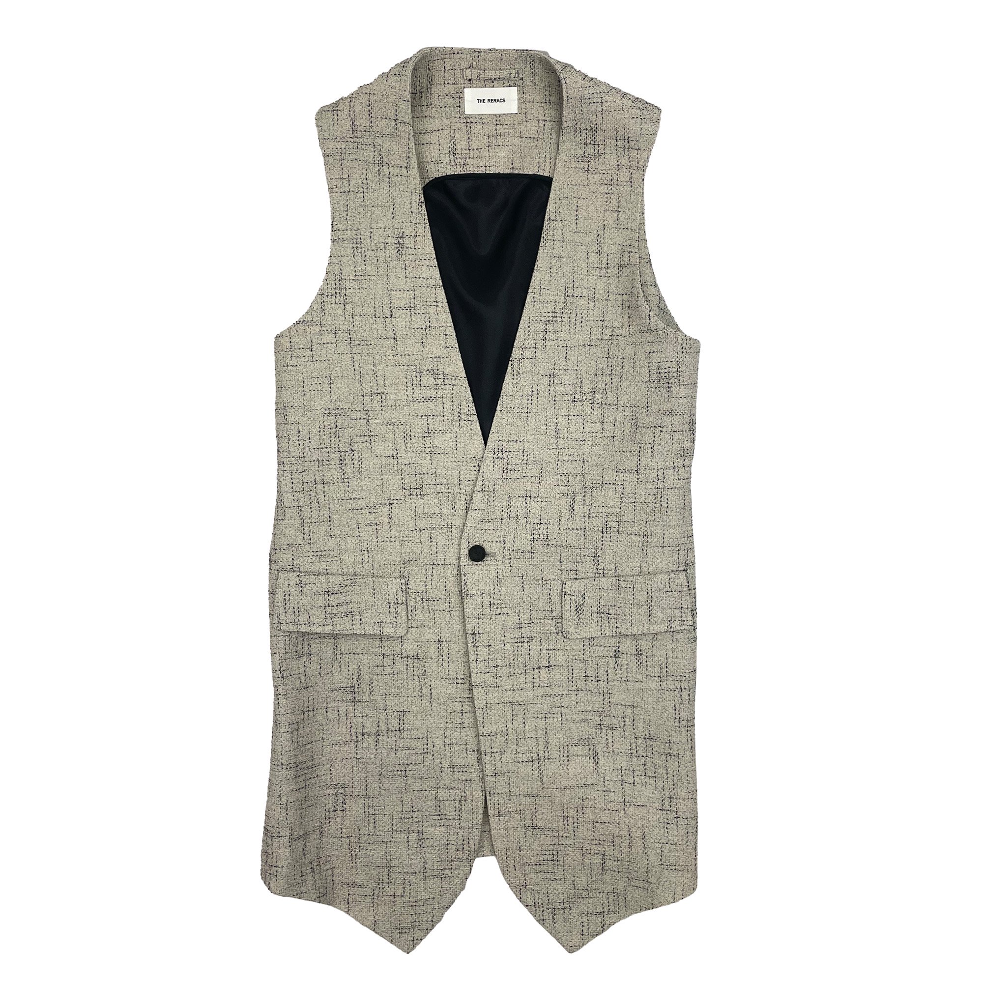 <img class='new_mark_img1' src='https://img.shop-pro.jp/img/new/icons7.gif' style='border:none;display:inline;margin:0px;padding:0px;width:auto;' />THE RERACS LONG VEST