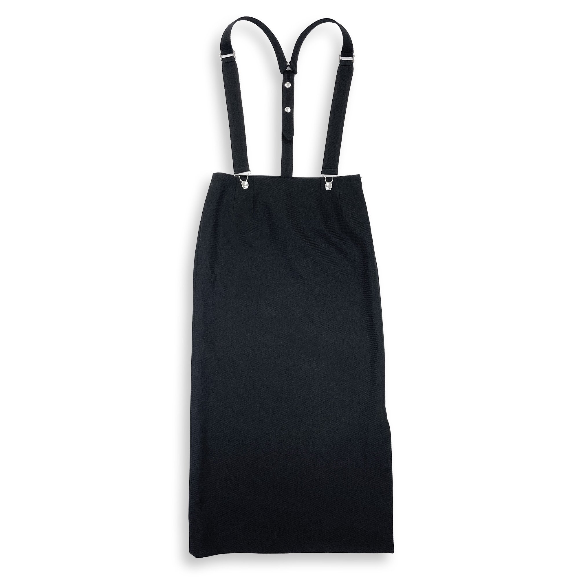 <img class='new_mark_img1' src='https://img.shop-pro.jp/img/new/icons7.gif' style='border:none;display:inline;margin:0px;padding:0px;width:auto;' />THE RERACS CSY KERSEY SUSPENDER PENCIL SKIRT