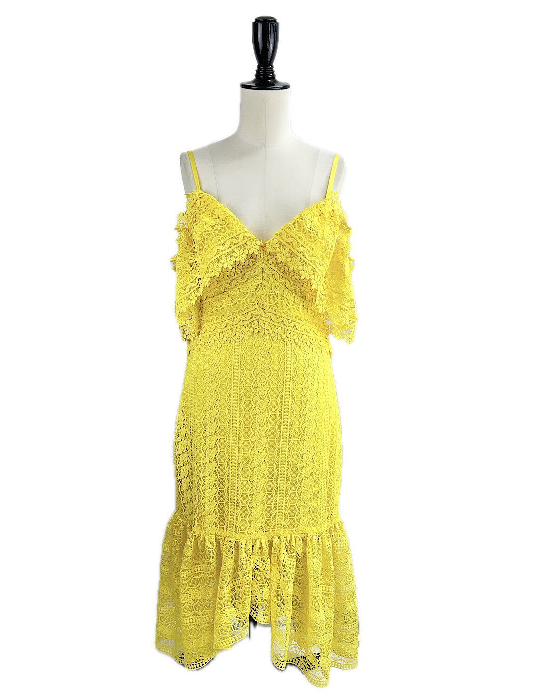 50OFFTHREEFLOOR / YELLOW LACE DRESS