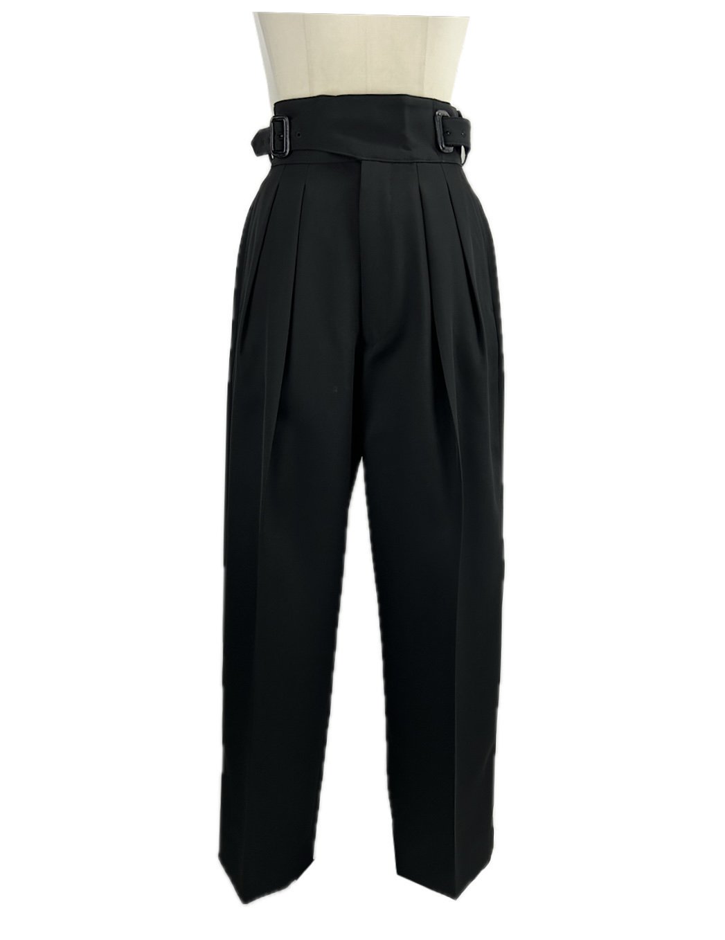 <img class='new_mark_img1' src='https://img.shop-pro.jp/img/new/icons47.gif' style='border:none;display:inline;margin:0px;padding:0px;width:auto;' />THE RERACS / BUCKLE PANTS [BLACK]