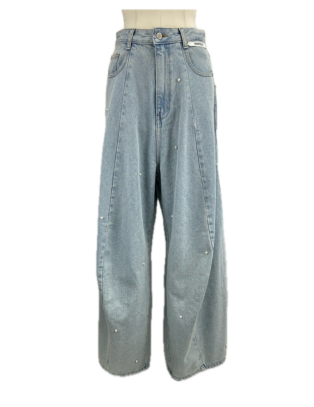 【KIMHEKIM】パール付きデニム Pearl Embellished Balloon Jeans KIMHEKIM / PEARL BALLOON DENIM - fs6shop