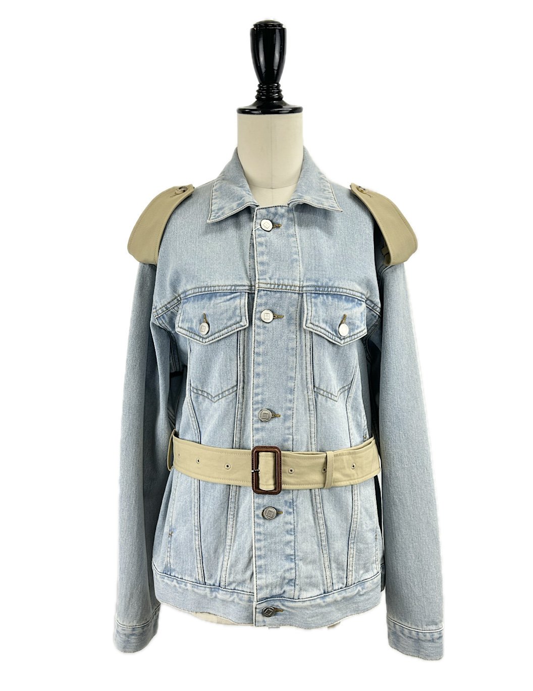 <img class='new_mark_img1' src='https://img.shop-pro.jp/img/new/icons6.gif' style='border:none;display:inline;margin:0px;padding:0px;width:auto;' />KIMHEKIM / DENIM TRENCH JACKET