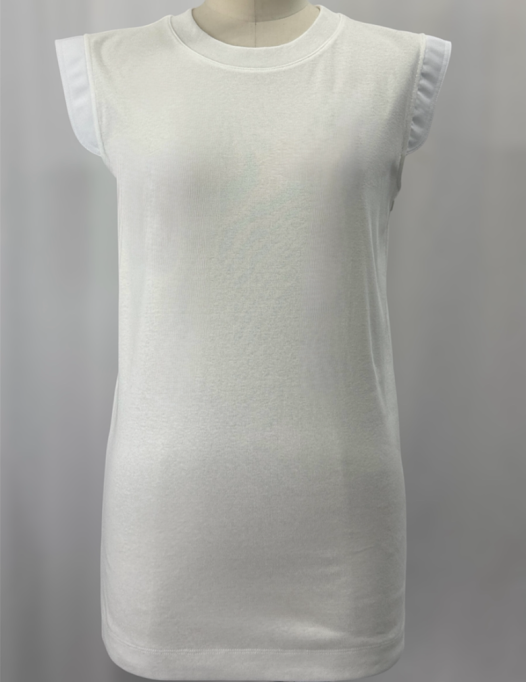 <img class='new_mark_img1' src='https://img.shop-pro.jp/img/new/icons6.gif' style='border:none;display:inline;margin:0px;padding:0px;width:auto;' />THE RERACS RIB COTTON SCF TANKTOP(WHITE)