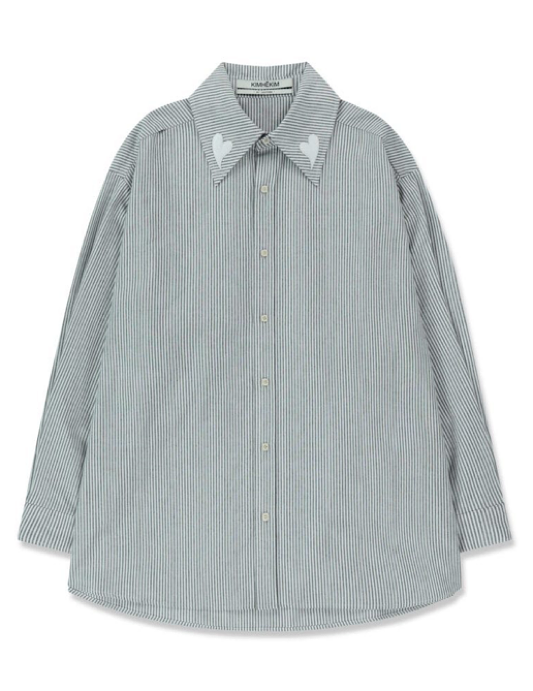 <img class='new_mark_img1' src='https://img.shop-pro.jp/img/new/icons6.gif' style='border:none;display:inline;margin:0px;padding:0px;width:auto;' />KIMHEKIM HEART PATCHED BALLOON SHIRTBLACK