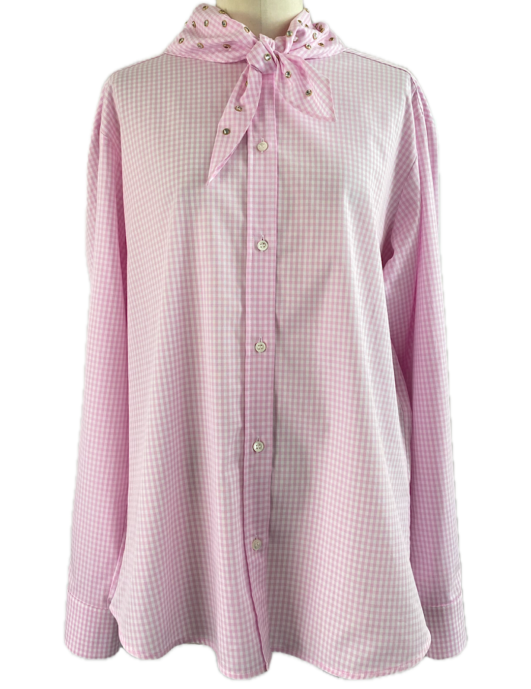 <img class='new_mark_img1' src='https://img.shop-pro.jp/img/new/icons6.gif' style='border:none;display:inline;margin:0px;padding:0px;width:auto;' />N21 BLOUSE GINGHAM CHECK PINK