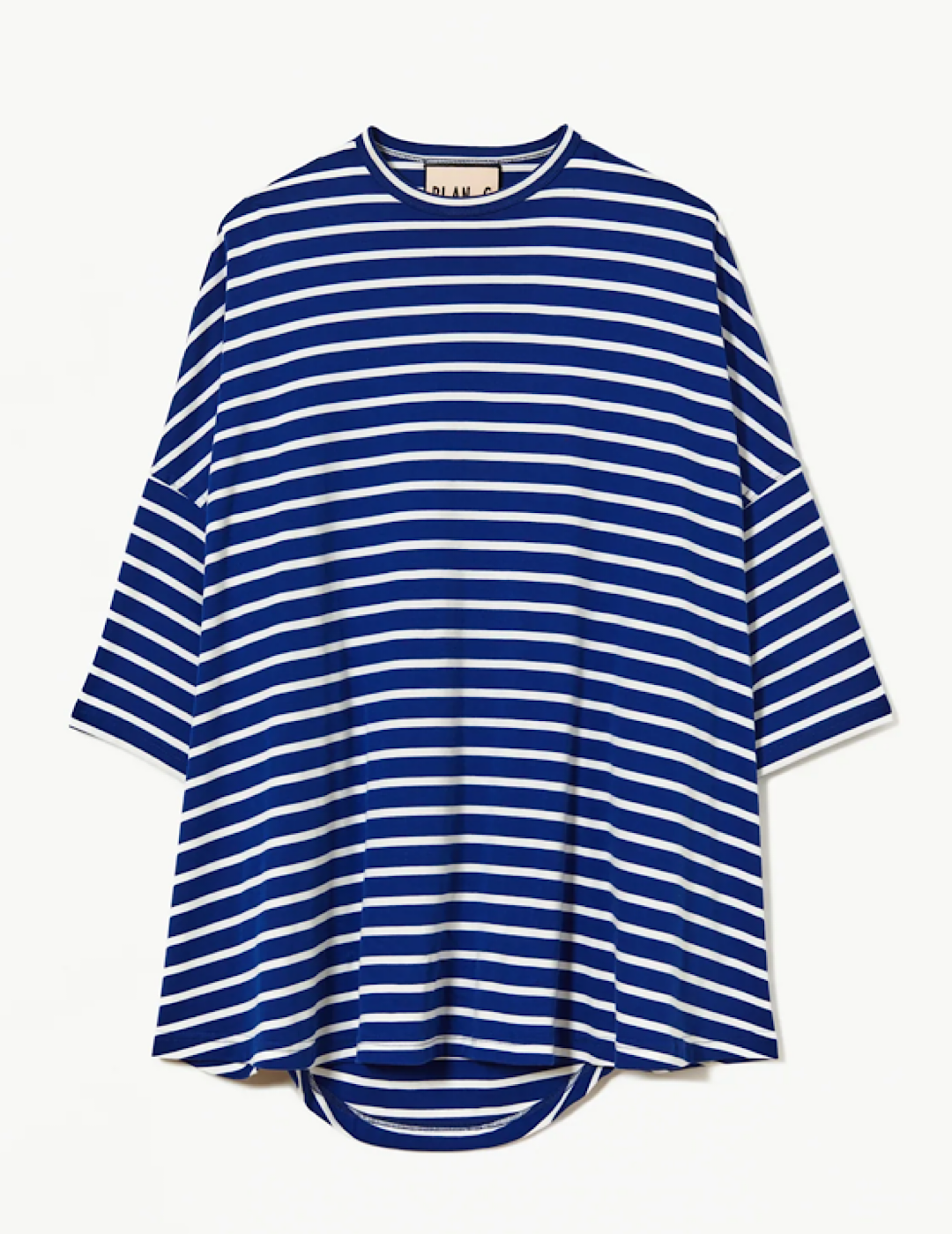 <img class='new_mark_img1' src='https://img.shop-pro.jp/img/new/icons6.gif' style='border:none;display:inline;margin:0px;padding:0px;width:auto;' />PLAN C JERSEY STRIPE OVER SIZE T SHIRTBLUE