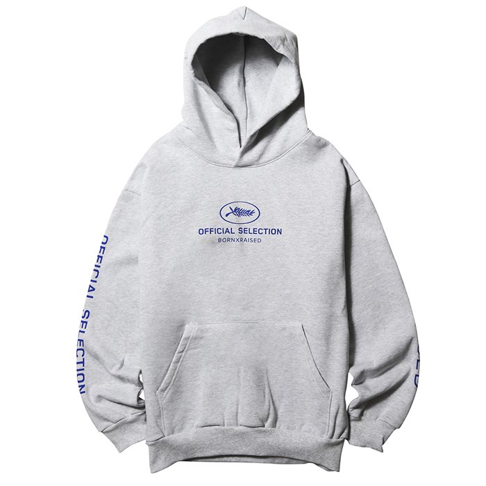 <img class='new_mark_img1' src='https://img.shop-pro.jp/img/new/icons43.gif' style='border:none;display:inline;margin:0px;padding:0px;width:auto;' />BORN X RAISED OFFICIAL SELECTION HOODY(Heather Grey)