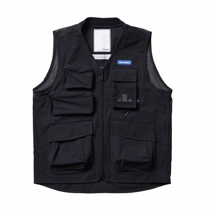 <img class='new_mark_img1' src='https://img.shop-pro.jp/img/new/icons1.gif' style='border:none;display:inline;margin:0px;padding:0px;width:auto;' />Liberaiders LR UTILITY VEST (Black)