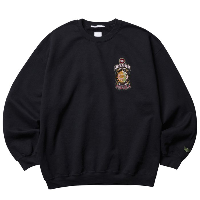 <img class='new_mark_img1' src='https://img.shop-pro.jp/img/new/icons1.gif' style='border:none;display:inline;margin:0px;padding:0px;width:auto;' />Liberaiders ONE FOR THE ROAD CREWNECK (Black)