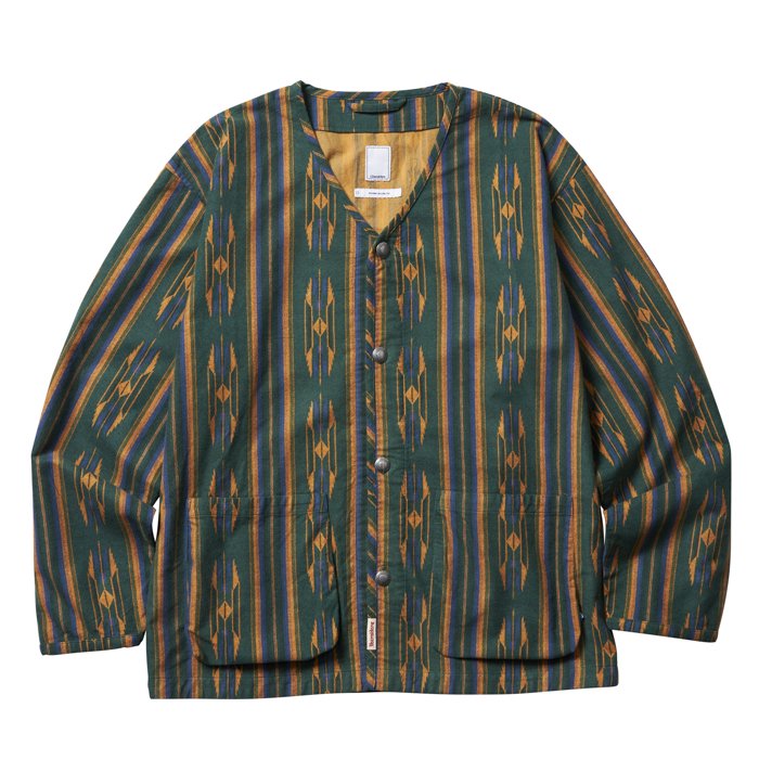 <img class='new_mark_img1' src='https://img.shop-pro.jp/img/new/icons47.gif' style='border:none;display:inline;margin:0px;padding:0px;width:auto;' />Liberaiders NATIVE PATTERN FLANNEL CARDIGAN (Green)