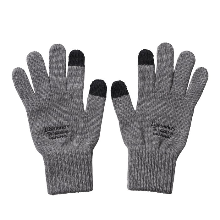 <img class='new_mark_img1' src='https://img.shop-pro.jp/img/new/icons47.gif' style='border:none;display:inline;margin:0px;padding:0px;width:auto;' />Liberaiders LR E-TOUCH KNITTING GLOVE (Gray)