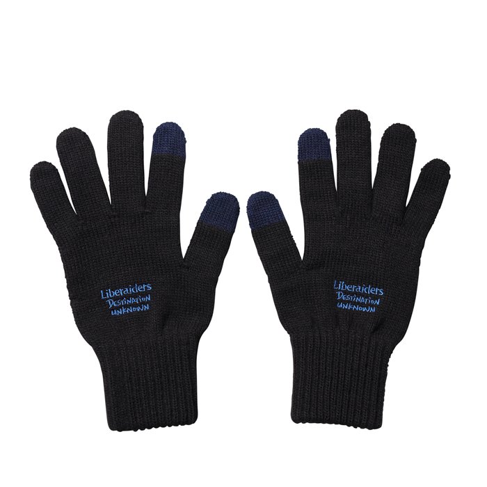 <img class='new_mark_img1' src='https://img.shop-pro.jp/img/new/icons47.gif' style='border:none;display:inline;margin:0px;padding:0px;width:auto;' />Liberaiders LR E-TOUCH KNITTING GLOVE (Black)