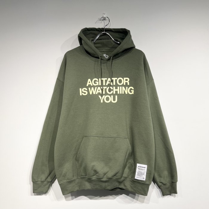 <img class='new_mark_img1' src='https://img.shop-pro.jp/img/new/icons47.gif' style='border:none;display:inline;margin:0px;padding:0px;width:auto;' />AGIT WATCHING YOU HOODIE 8oz (military green/cream) 