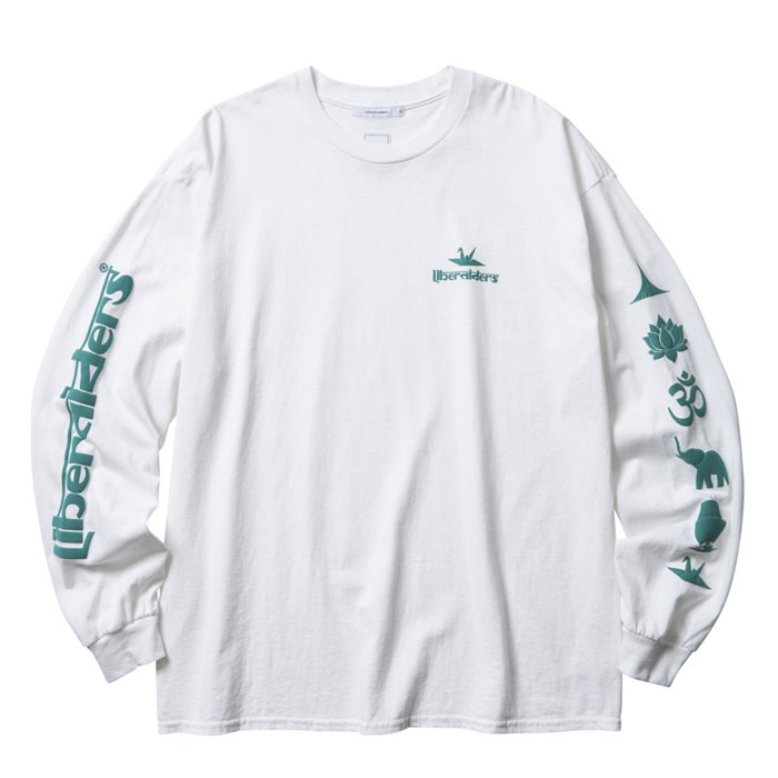 <img class='new_mark_img1' src='https://img.shop-pro.jp/img/new/icons1.gif' style='border:none;display:inline;margin:0px;padding:0px;width:auto;' />Liberaiders SLEEVE LOGO L/S TEE (White)