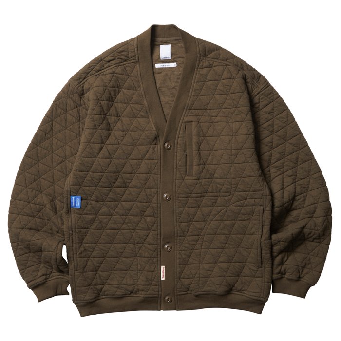 <img class='new_mark_img1' src='https://img.shop-pro.jp/img/new/icons1.gif' style='border:none;display:inline;margin:0px;padding:0px;width:auto;' />Liberaiders TRIANGLE QUILTED CARDIGAN  (Olive)