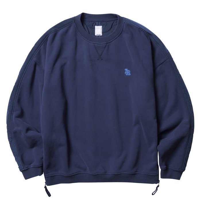 <img class='new_mark_img1' src='https://img.shop-pro.jp/img/new/icons1.gif' style='border:none;display:inline;margin:0px;padding:0px;width:auto;' />Liberaiders COTTON FLEECE QUILTED CREWNECK  (Navy)