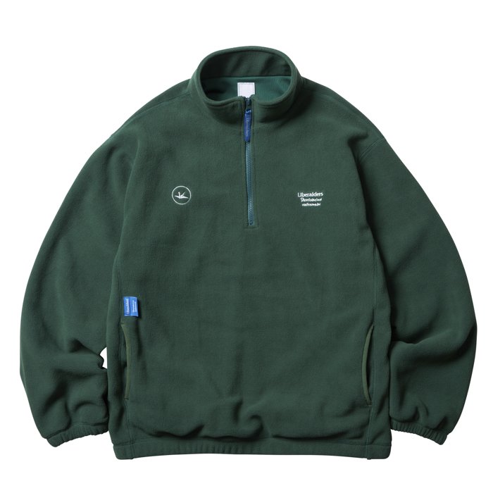 <img class='new_mark_img1' src='https://img.shop-pro.jp/img/new/icons47.gif' style='border:none;display:inline;margin:0px;padding:0px;width:auto;' />Liberaiders FLEECE HALF ZIP (Green)