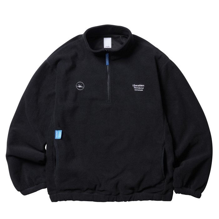 <img class='new_mark_img1' src='https://img.shop-pro.jp/img/new/icons63.gif' style='border:none;display:inline;margin:0px;padding:0px;width:auto;' />Liberaiders FLEECE HALF ZIP (Black)