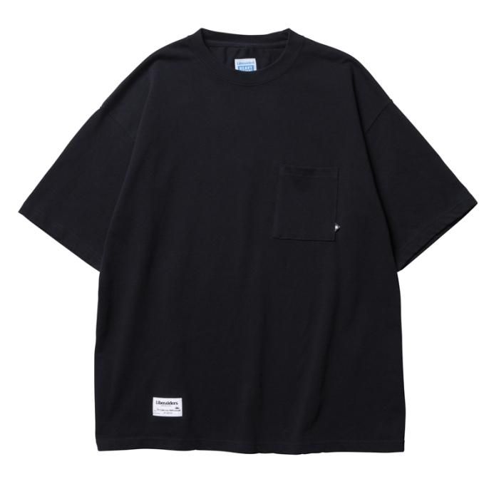 <img class='new_mark_img1' src='https://img.shop-pro.jp/img/new/icons1.gif' style='border:none;display:inline;margin:0px;padding:0px;width:auto;' />Liberaiders HEAVY WEIGHT POCKET TEE (Black)