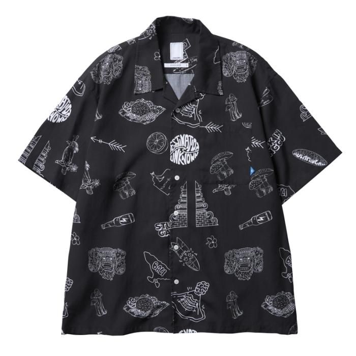 <img class='new_mark_img1' src='https://img.shop-pro.jp/img/new/icons1.gif' style='border:none;display:inline;margin:0px;padding:0px;width:auto;' />Liberaiders RAYON ALOHA SHIRT (Black)