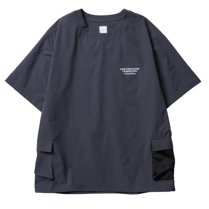<img class='new_mark_img1' src='https://img.shop-pro.jp/img/new/icons1.gif' style='border:none;display:inline;margin:0px;padding:0px;width:auto;' />Liberaiders 4WAY STRETCH MULTI POCKET TEE (Gray)