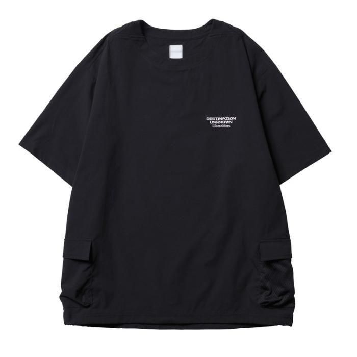 <img class='new_mark_img1' src='https://img.shop-pro.jp/img/new/icons1.gif' style='border:none;display:inline;margin:0px;padding:0px;width:auto;' />Liberaiders 4WAY STRETCH MULTI POCKET TEE (Black)