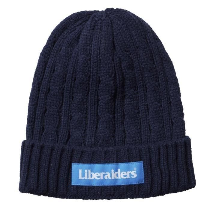 <img class='new_mark_img1' src='https://img.shop-pro.jp/img/new/icons1.gif' style='border:none;display:inline;margin:0px;padding:0px;width:auto;' />Liberaiders CABLE KNIT CAP (Navy)